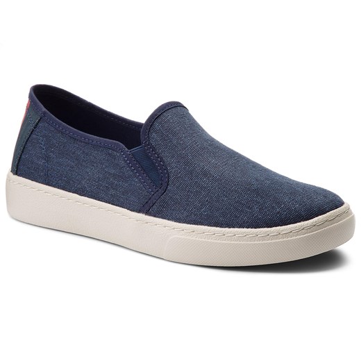 Tenisówki TOMMY HILFIGER - JEANS Tommy Jeans Light Slip On EM0EM00152 Black Iris 431 szary Tommy Hilfiger 46 eobuwie.pl