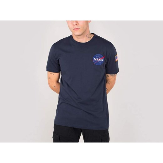 Space Shuttle T-Shirt REP BLUE szary Alpha Industries  okazyjna cena runcolors.pl 