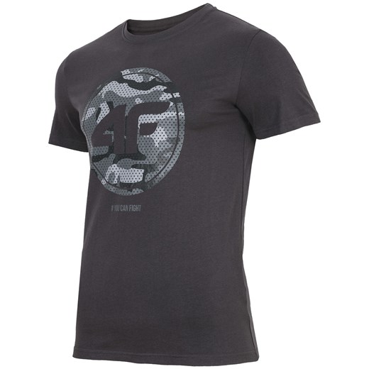 T-shirt męski TSM243 - ciemny szary szary 4F  