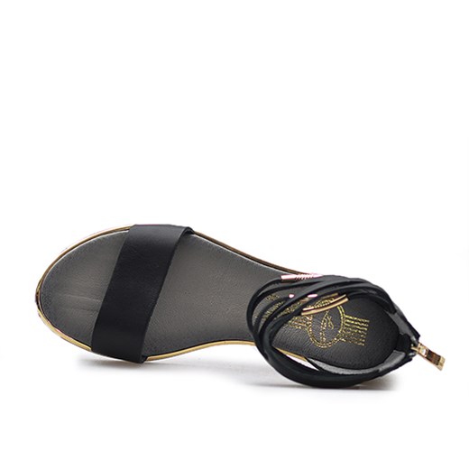 Sandały Lemar 40016 Czarne lico szary Lemar  Arturo-obuwie