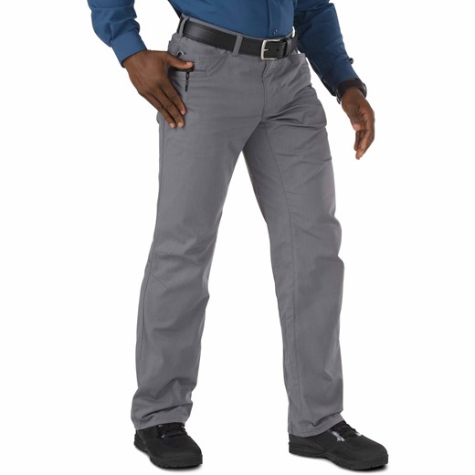 Szare spodnie męskie 5.11 Tactical z tkaniny 