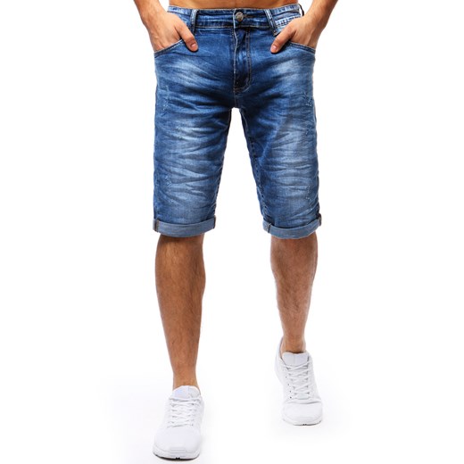 Spodenki męskie jeansowe niebieskie (sx0671)  Dstreet 36 
