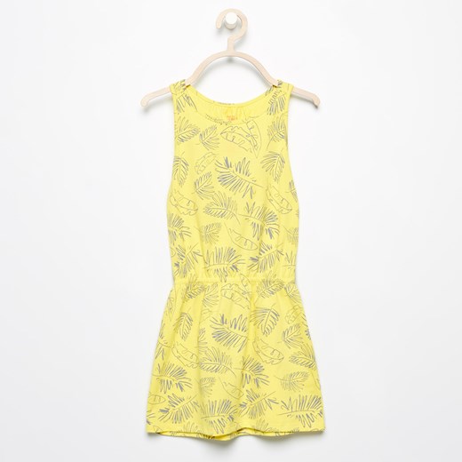 Reserved - Bawełniana sukienka bez rękawów - Żółty zolty Reserved 152 