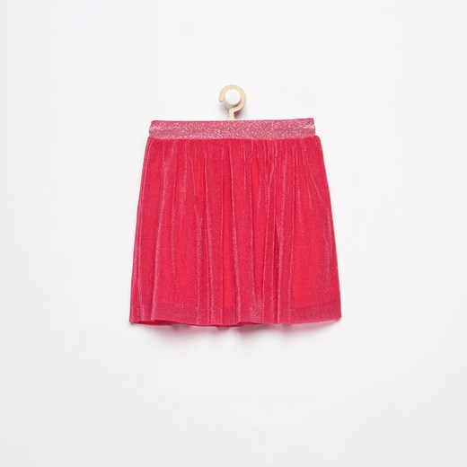 Reserved - Krótka plisowana spódniczna - Różowy Reserved czerwony 110 