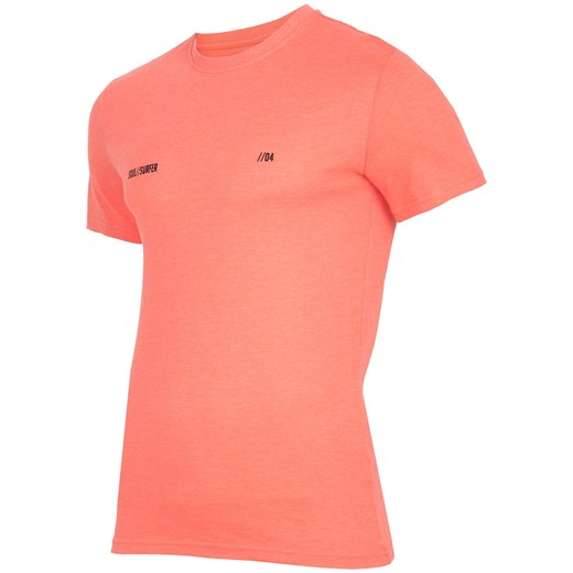 T-shirt męski  TSM291A - koral melanż 4F   