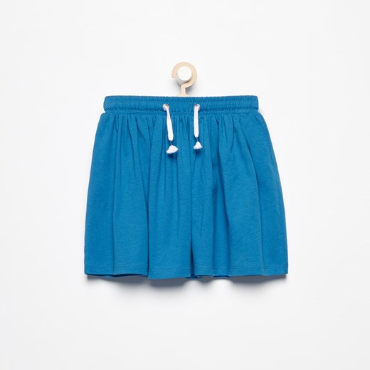 Reserved - Bawełniana spódnica dresowa - Niebieski Reserved niebieski 110 
