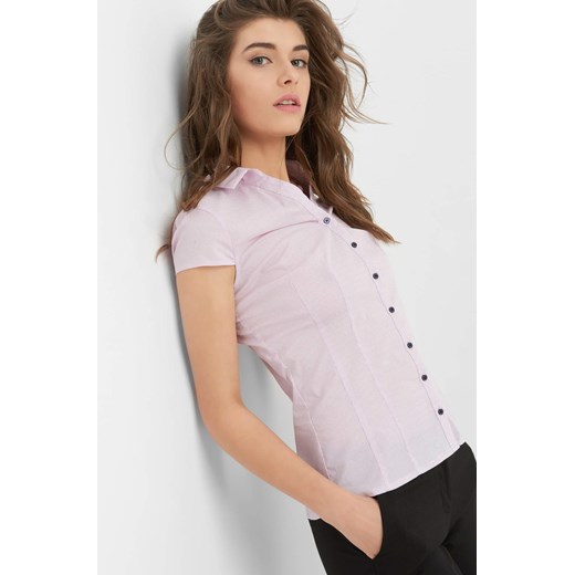 Taliowana koszula w kropki bezowy ORSAY 34 orsay.com