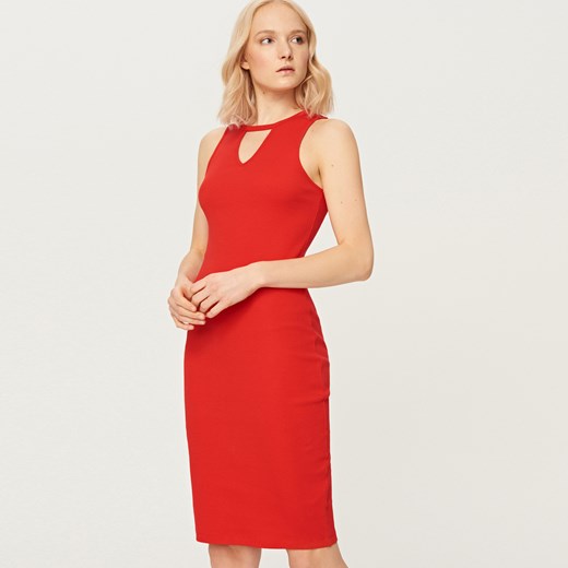 Reserved - Sukienka bez rękawów - Czerwony Reserved pomaranczowy M 