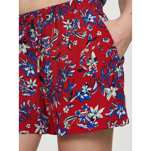 Sinsay - Luźne szorty boho - Czerwony Sinsay M