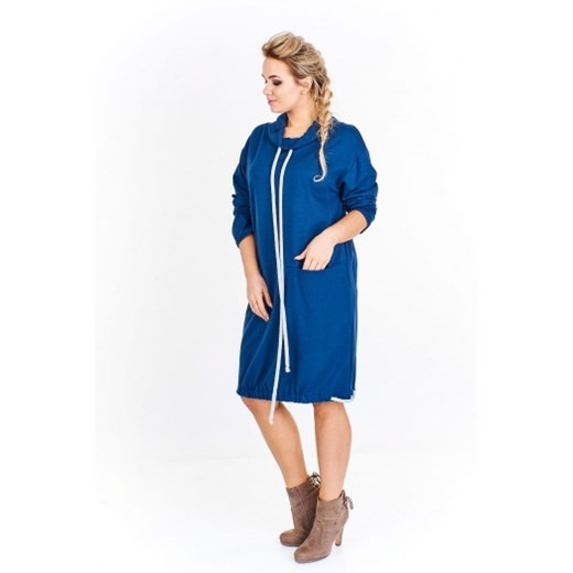 Długa tunika z ozdobnym ściągaczem Zocha U ptakmoda.com