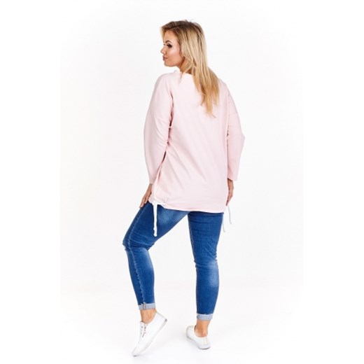 Bluza tunika wiązana na grube sznurki Anturia M ptakmoda.com