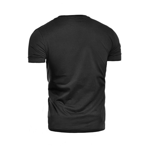 Męska koszulka t-shirt cest841 - czarna Risardi  XL 