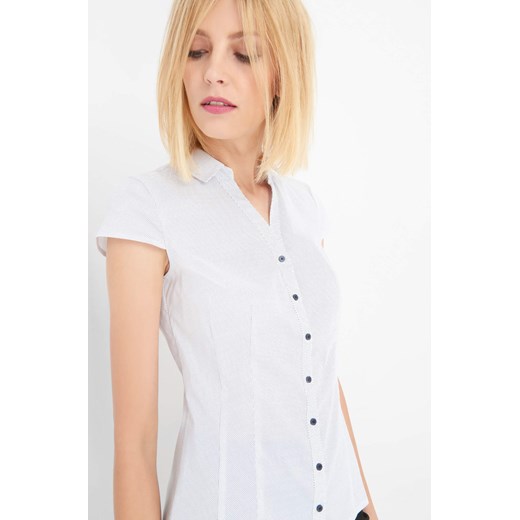 Taliowana koszula w kropki