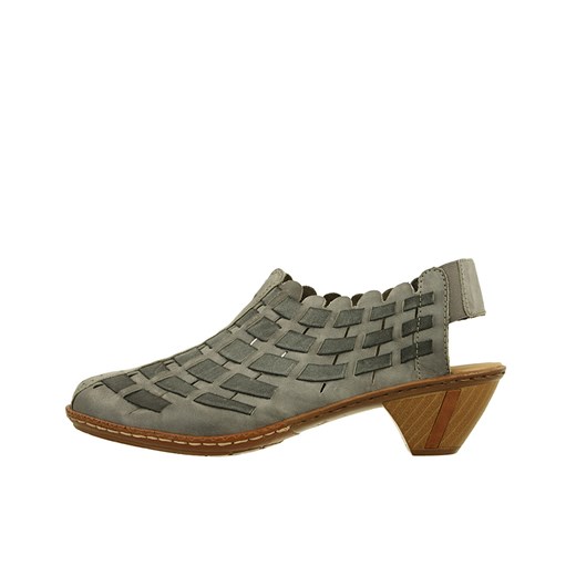 RIEKER 46778-40 grey, sandały damskie