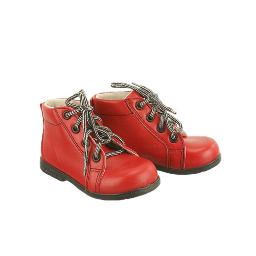 POSTĘP PLUS BT-300/1 czerwony, obuwie profilaktyczne, trzewiki dziecięce, rozmiar 22-25
