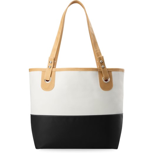 Wiosenna torebka damska shopper bag plażowa - czarny