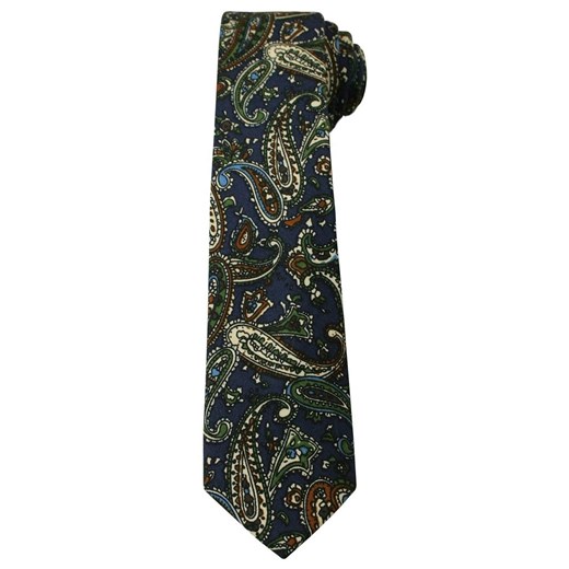 Oryginalny Krawat - 6 cm - Alties, Wzór Orientalny, Granat KRALTS0134 Alties   JegoSzafa.pl