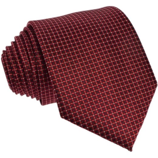 Krawat jedwabny w kropki (bordowy 3)  Republic Of Ties  