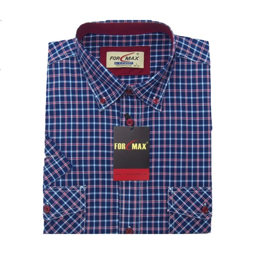 DUŻA KOSZULA SPORTOWA MĘSKA KRATKA!6XL 50/51FS56KR Formax 6XL Modameskado6xl