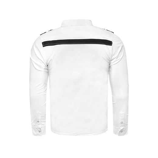 Koszula męska długi rękaw style209 - biała  Risardi XL 