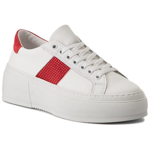 Sneakersy BRONX - 66189-A BSAHARX White/Red 2065  Bronx 37 eobuwie.pl