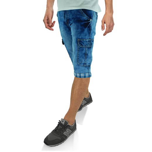 Spodenki męskie jeansowe z bocznymi kieszeniami RS210   42 promocja merits.pl 