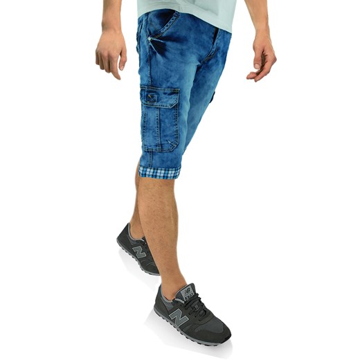 Spodenki męskie jeansowe z bocznymi kieszeniami RS210   39 merits.pl okazja 
