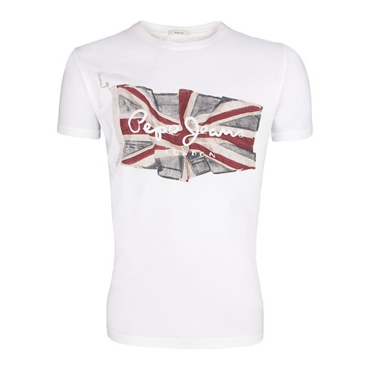 T-Shirt Pepe Jeans Flag Logo White