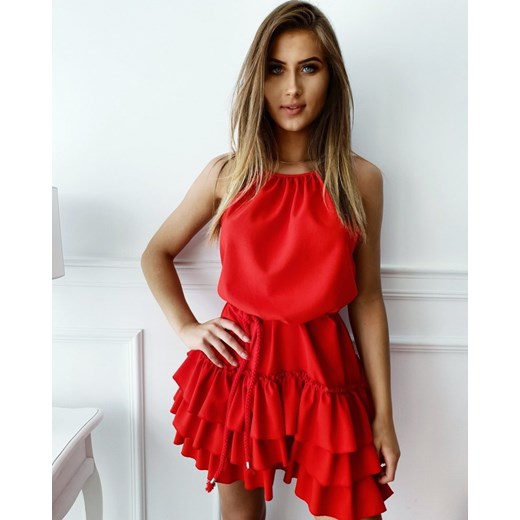 Sukienka basquine red   uniwersalny Butik Latika
