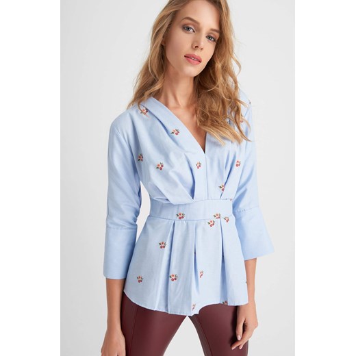 Bluzka zwężana w talii ORSAY 40 orsay.com wyprzedaż