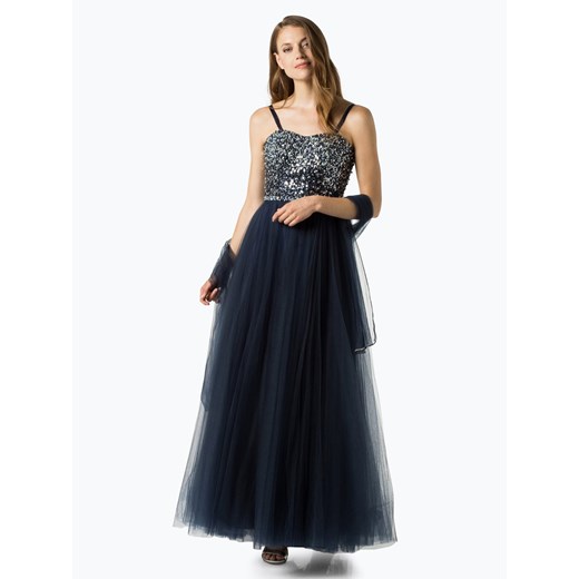 Luxuar Fashion - Damska sukienka wieczorowa z etolą, niebieski  Luxuar Fashion 38 vangraaf