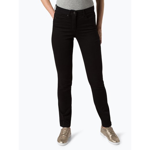TONI Spodnie Kobiety Bawełna czarny jednolity ze sklepu vangraaf w kategorii Spodnie damskie - zdjęcie 51513454