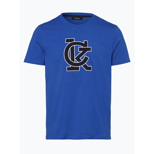 Calvin Klein - T-shirt męski – Jale, niebieski Calvin Klein  L vangraaf