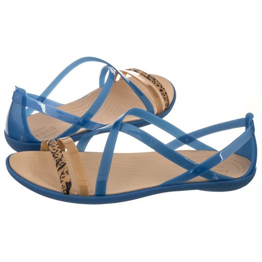 Sandały Crocs Isabella Grph Strappy Sandal Blue Jean/Gold 205084-4HT (CR146-a)  Crocs 36/37 ButSklep.pl