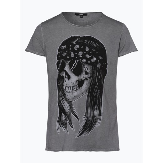 Tigha - T-shirt męski – Skull n Roll, szary Tigha  XL vangraaf