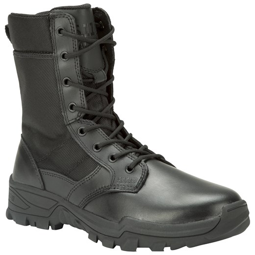 Czarne buty trekkingowe męskie 5.11 Tactical militarne na zimę ze skóry na zamek 