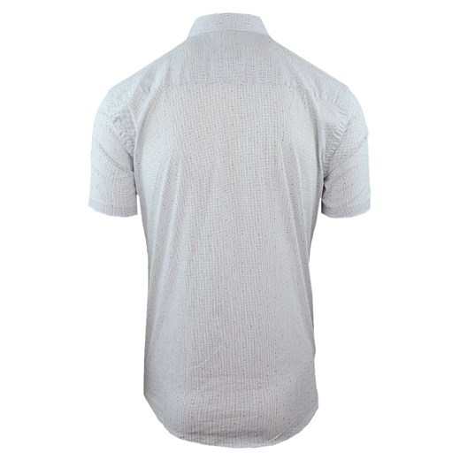 Koszula męska z krótkim rękawem w kolorze białym 086   3XL wyprzedaż merits.pl 