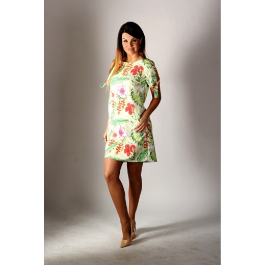 Sukienka pudełkowa w kwiaty La Diva ptakmoda.com