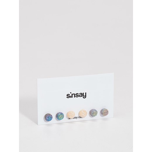 Sinsay - Kolczyki na sztyft - Wielobarwn  Sinsay One Size 