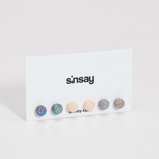 Sinsay - Kolczyki na sztyft - Wielobarwn Sinsay  One Size 