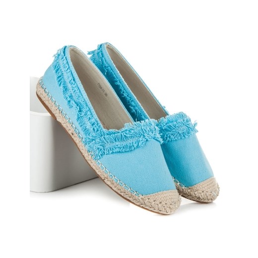 BLUE ESPADRILLES WITH FRINGES