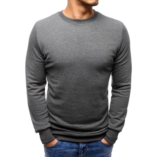 Bluza męska bez nadruku antracytowa (bx3514) Dstreet  XXL okazyjna cena  
