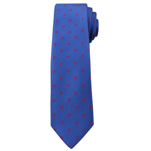 Krawat Męski, Niebieski w Groszki - Angelo di Monti KRADM1387 ze sklepu JegoSzafa.pl w kategorii Krawaty - zdjęcie 52172322