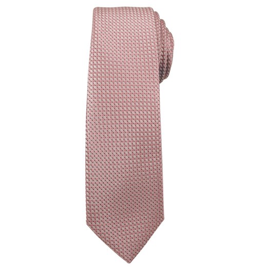 Modny i Elegancki Krawat Alties - Róż Pudrowy, Drobna Faktura KRALTS0152 Alties JegoSzafa.pl