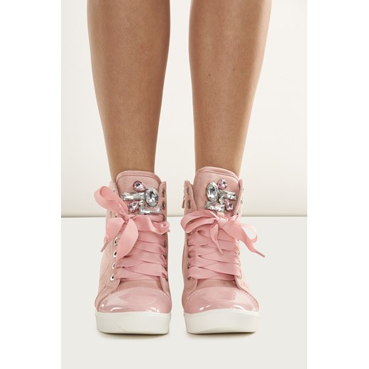 Sneakersy  koturna - Różowe