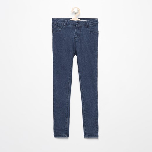 Reserved - Spodnie jeansowe skinny - Granatowy Reserved  116 
