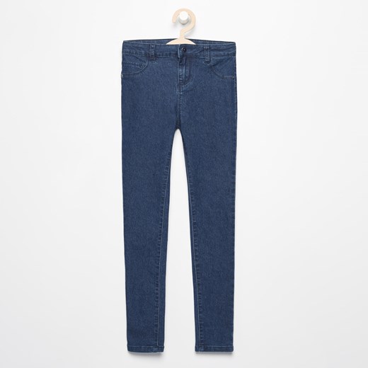 Reserved - Spodnie jeansowe skinny - Granatowy  Reserved 158 