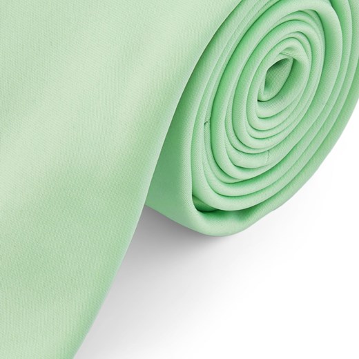 Podstawowy krawat w kolorze zielonej mięty 6 cm