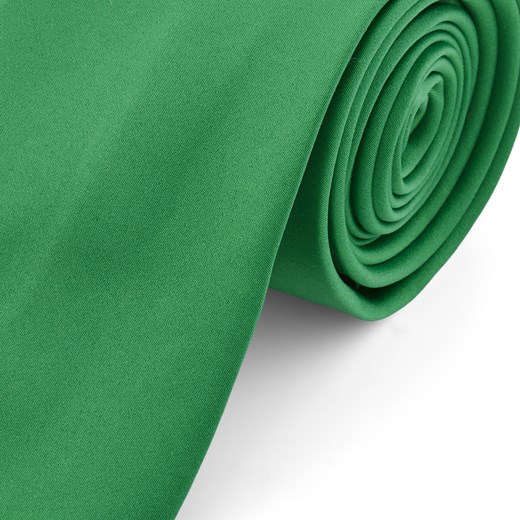 Podstawowy krawat w kolorze szmaragdowo-zielonym 8 cm
