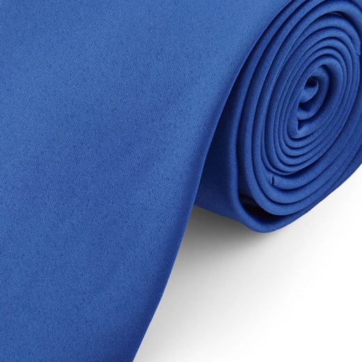 Podstawowy krawat w kolorze niebieskim 8 cm